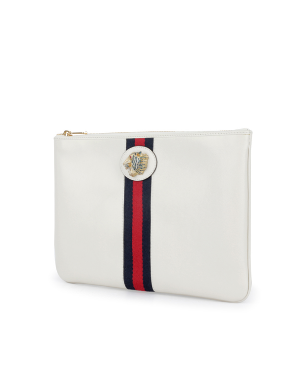 Túi Gucci Clutch Zippy Raja White 573795 0OLHX 0959 - Ảnh 2
