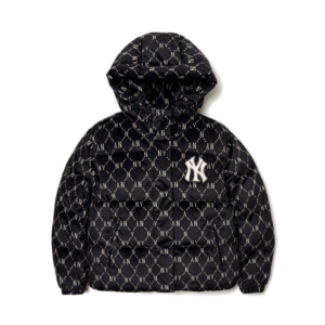 Áo MLB Women's Diamond Monogram Crop Short Padded NY Yankees 3FDJM0216-50BKS