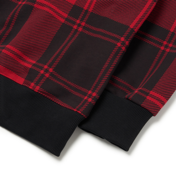 Áo MLB Check Front Overfit Sweatshirt Boston Red Sox 3AMTC2114-43RDD - Ảnh 4