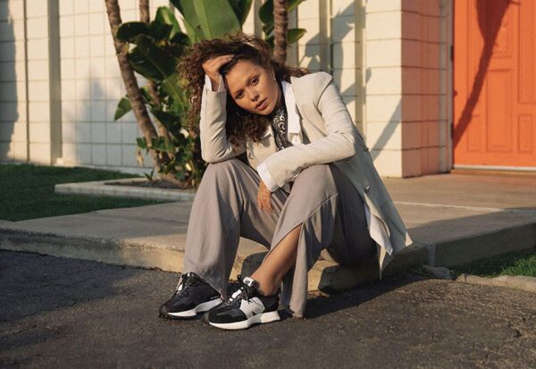Giày New Balance Wmns 327 'Black Grey' WS327SFC - Ảnh 5