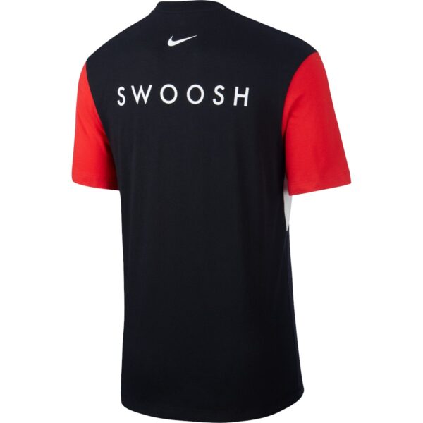 Áo Nike Sportswear Swoosh Shortsleeve Shirt 'BlackRedWhite' CU9736-010 - Ảnh 4