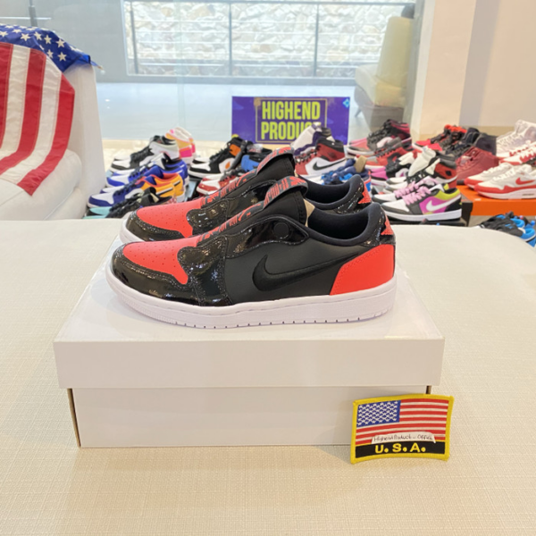 Giày Nike Wmns Air Jordan 1 Low Slip 'Infra-Bred'  AV3918-600 - Ảnh 4