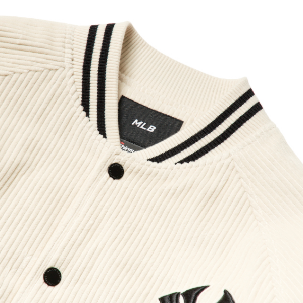 Áo MLB Bomber Basic Padded Corduroy Baseball Jumper NY Yankees 3AJP02016-50CRS - Ảnh 5