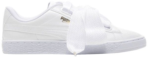 Giày Puma Basket Heart Patent Leather White 363073-02