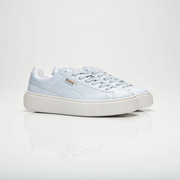 Giày Puma Basket Platform Patent Halogen Blue 363314-01 - Ảnh 5