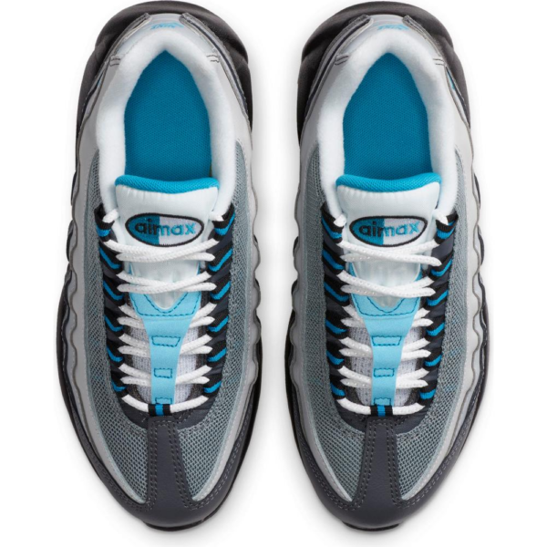 Giày Nike Air Max 95 Recraft GS Grey Laser Blue CJ3906-002 - Ảnh 2