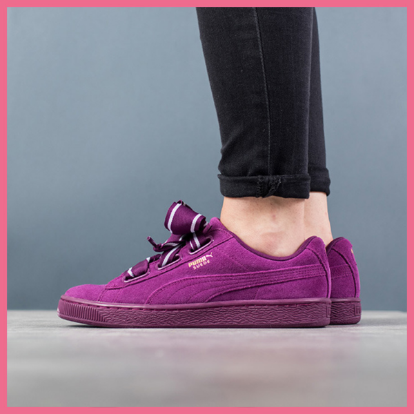 Giày Puma Suede Heart Satin 364084-02 - Ảnh 4
