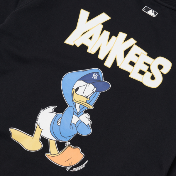 Áo MLB X DISNEY Donald Duck Bag Print Overfit Sweatshirt NY - Ảnh 5