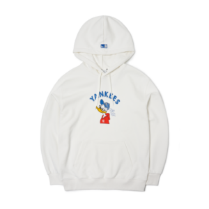 Áo MLB X DISNEY Donlad Duck Big Logo Overfit Hoodie NY Yankees 3AHDD1014-50IVS