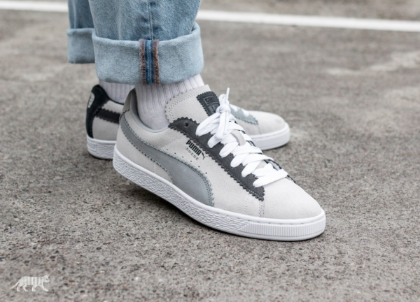 Giày Puma Suede Classic x Michael Lau 'White Grey' 366313-01 - Ảnh 5