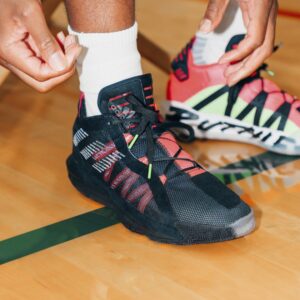 Alternative view of Giày Adidas Dame 6 Black Red EF9875