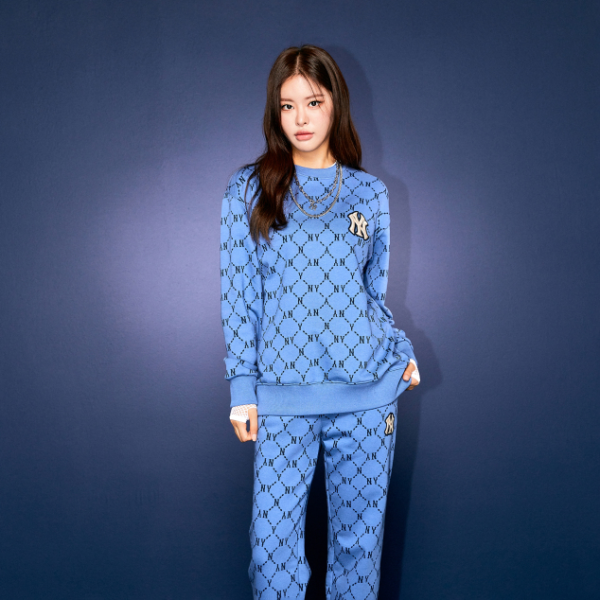 Áo MLB Monogram Diamond New York Yankees 'Blue'  3AMTM0314-50BLD - Ảnh 6