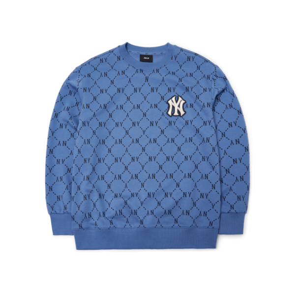 Áo MLB Monogram Diamond New York Yankees 'Blue'  3AMTM0314-50BLD