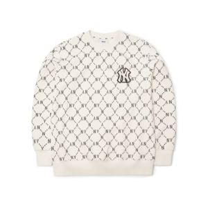Áo MLB Monogram Diamond New York Yankees 'White' 3AMTM0314-50CRS