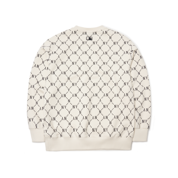 Áo MLB Monogram Diamond New York Yankees 'White' 3AMTM0314-50CRS - Ảnh 2