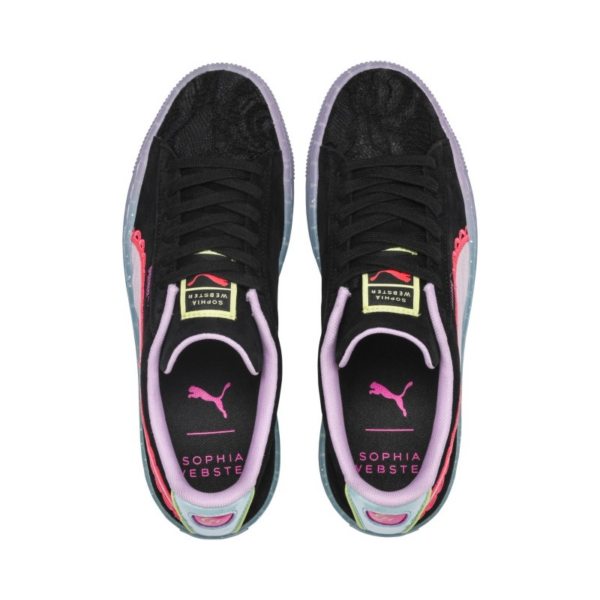 Giày Puma Sophia Webster x Wmns Suede 'Black Fiery Coral' 369516-01 - Ảnh 5