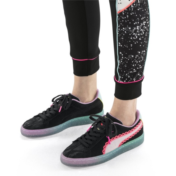 Giày Puma Sophia Webster x Wmns Suede 'Black Fiery Coral' 369516-01 - Ảnh 3
