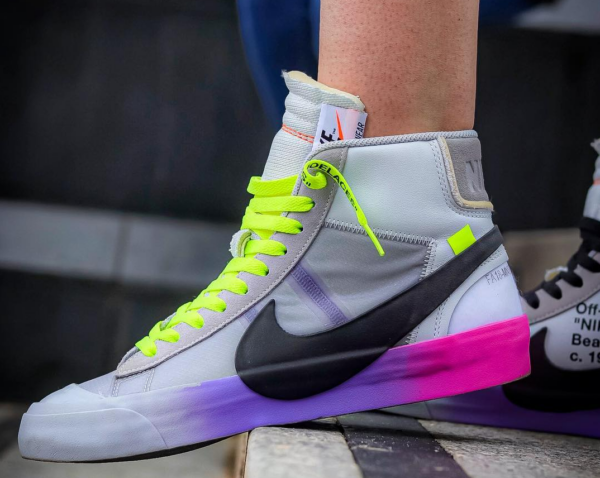 Giày Nike x Off-White Blazer Mid 'Serena Queen' AA3832-002 - Ảnh 7