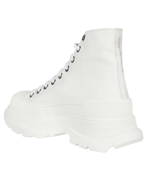 Giày Alexander McQueen Tread Slick Boots 'White' 604254-W4L32-9000 - Ảnh 4