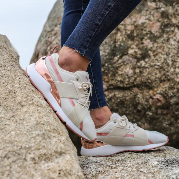 Giày Puma Wmns Muse X-2 Metallic 'Pastel Parchment Rose Gold' 370838-03 - Ảnh 3