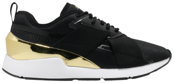 Giày Puma Wmns Muse X-2 Metallic 'Black Team Gold' 370838-07