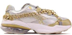 Giày Puma  x One Piece Cell Venom Silver Gold Leather Lace Up