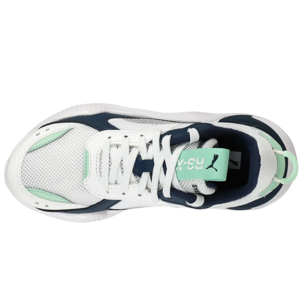 Puma RSX Joy Jr Sneakers White Blue Green Water 372864-01 - Ảnh 4