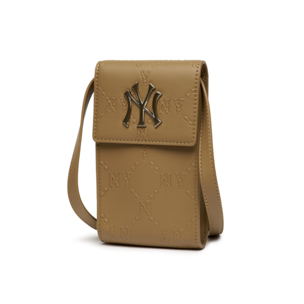 Túi MLB Monogram Diamond Emo Cell Phone Cross Bag NY Yankees 3ACRH041N-50BGD - Ảnh 2