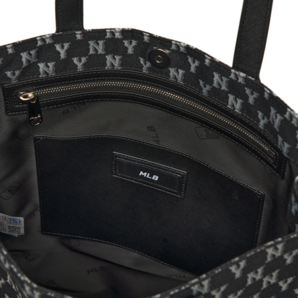 Túi MLB Monogram Jacquard Tote Bag NY Yankees 3AORL031N-50BKS - Ảnh 3