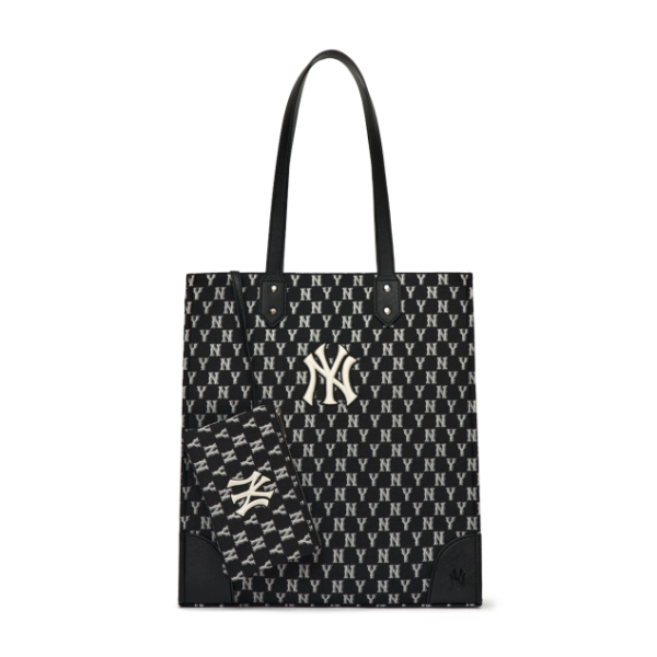 Túi MLB Monogram Jacquard Tote Bag NY Yankees 3AORL031N-50BKS