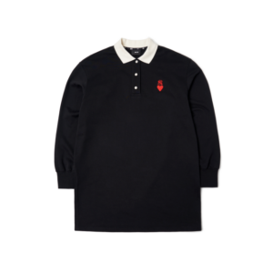 Áo MLB Women's Heart Collar One Piece NY Yankees 3FOPH0114-50BKS