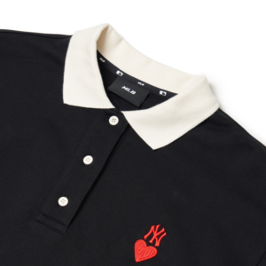 Alternative view of Áo MLB Women's Heart Collar One Piece NY Yankees 3FOPH0114-50BKS