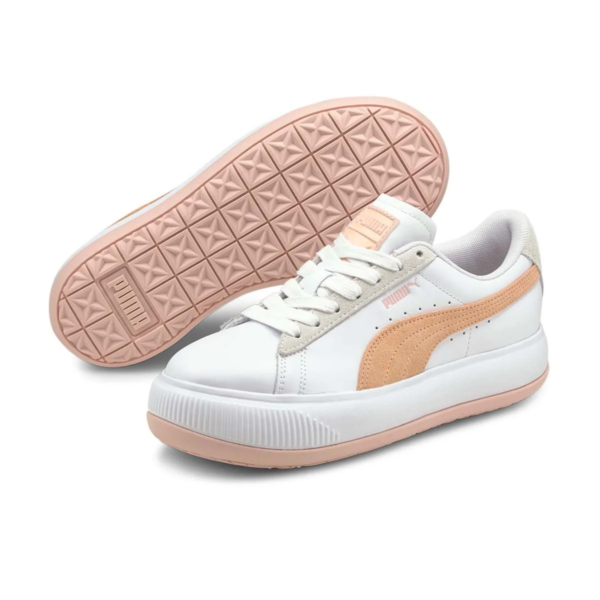 Giay Puma Suede Mayu 'White Orange' 382581-03