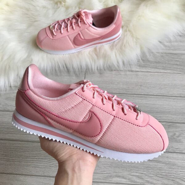 Giày Nike Cortez Basic TXT SE GS 'Storm Pink' AA3498-600 - Ảnh 2