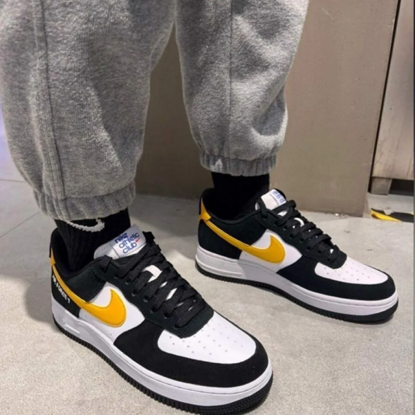 Giày Nike Air Force 1 Low Athletic Club Black University Gold DH7568-002 - Ảnh 4
