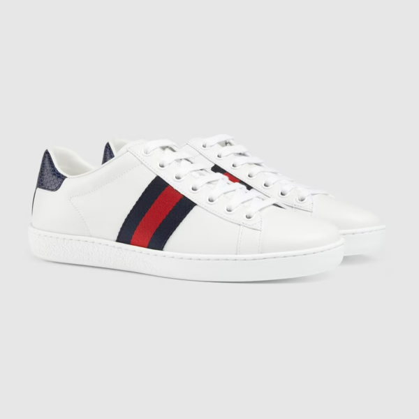 Giày Gucci Wmns Ace 'White Blue Red' 387993-02JR0-9072 - Ảnh 6