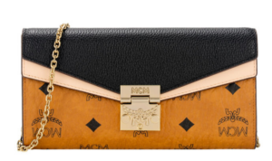 Túi MCM Patricia Crossbody Wallet Black Cognac Pink MYL9APA34BK001