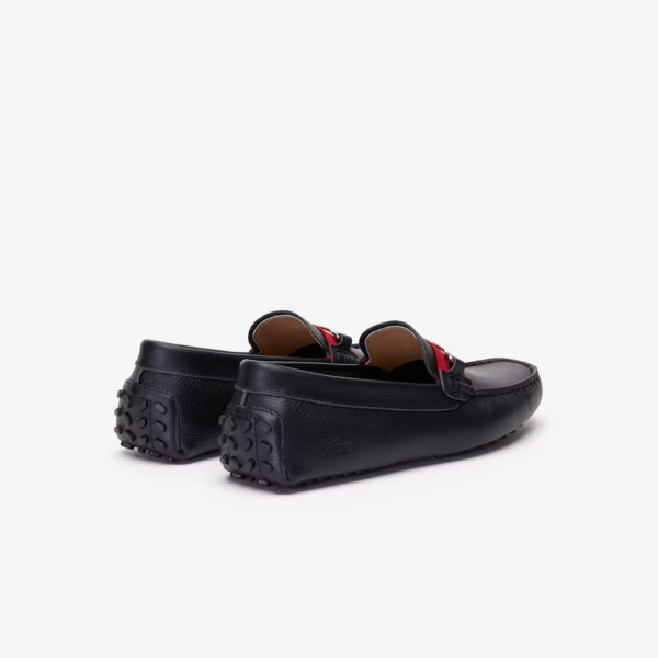 Giày Lacoste Ansted Leather Drivers 'Black' 38CMA0084-1B5 - Ảnh 4