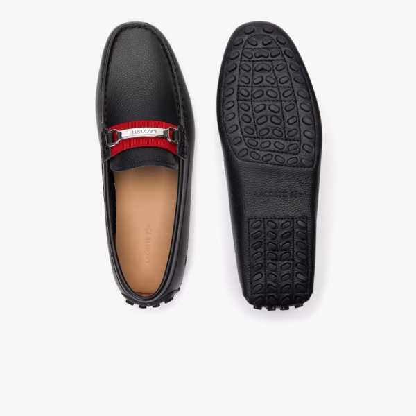 Giày Lacoste Ansted Leather Drivers 'Black' 38CMA0084-1B5 - Ảnh 6