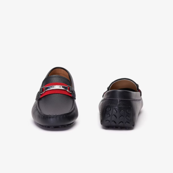 Giày Lacoste Ansted Leather Drivers 'Black' 38CMA0084-1B5 - Ảnh 5