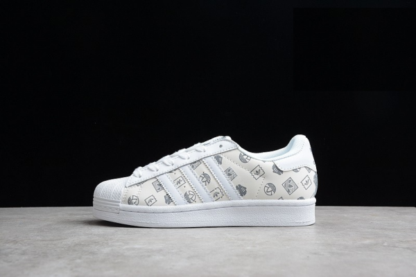 Giay Adidas Superstar 'White Logo Print' GX8413