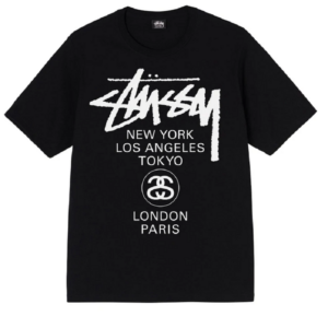 Áo Stussy World Tour LS T-Shirt 'Black'