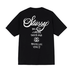 Alternative view of Áo Stussy World Tour LS T-Shirt 'Black'