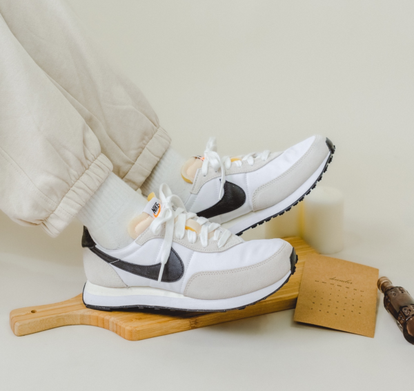 Giày Nike Waffle Trainer 2 GS 'Summit White Black' DC6477-100 - Ảnh 4