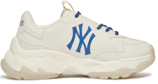 Giày MLB Bigball Chunky Mesh New York Yankees 'White Blue' 3ASHCD22N-50BLD