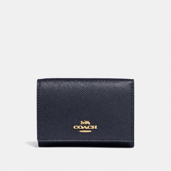 Ví Coach Small Flap Wallet Navy LDN2QKFLPN - Ảnh 3