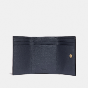 Alternative view of Ví Coach Small Flap Wallet Navy LDN2QKFLPN