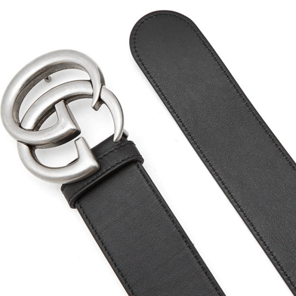 Thắt Lưng Gucci 19SS Men's GG Buckle Leather Belt Black 397660-AP00N-1000 - Ảnh 3