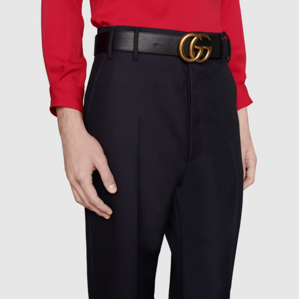 Thắt Lưng Gucci Double G Buckle Leather Belt 397660-AP00T-100 - Ảnh 2