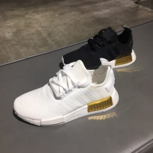 Alternative view of Giày Adidas NMD R1 'White Gold Metallic' EG6703